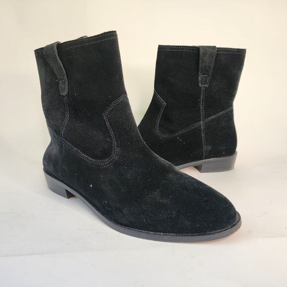 Rebecca Minkoff Chasidy Black Suede Chelsea Boot 7M - Picture 2 of 7